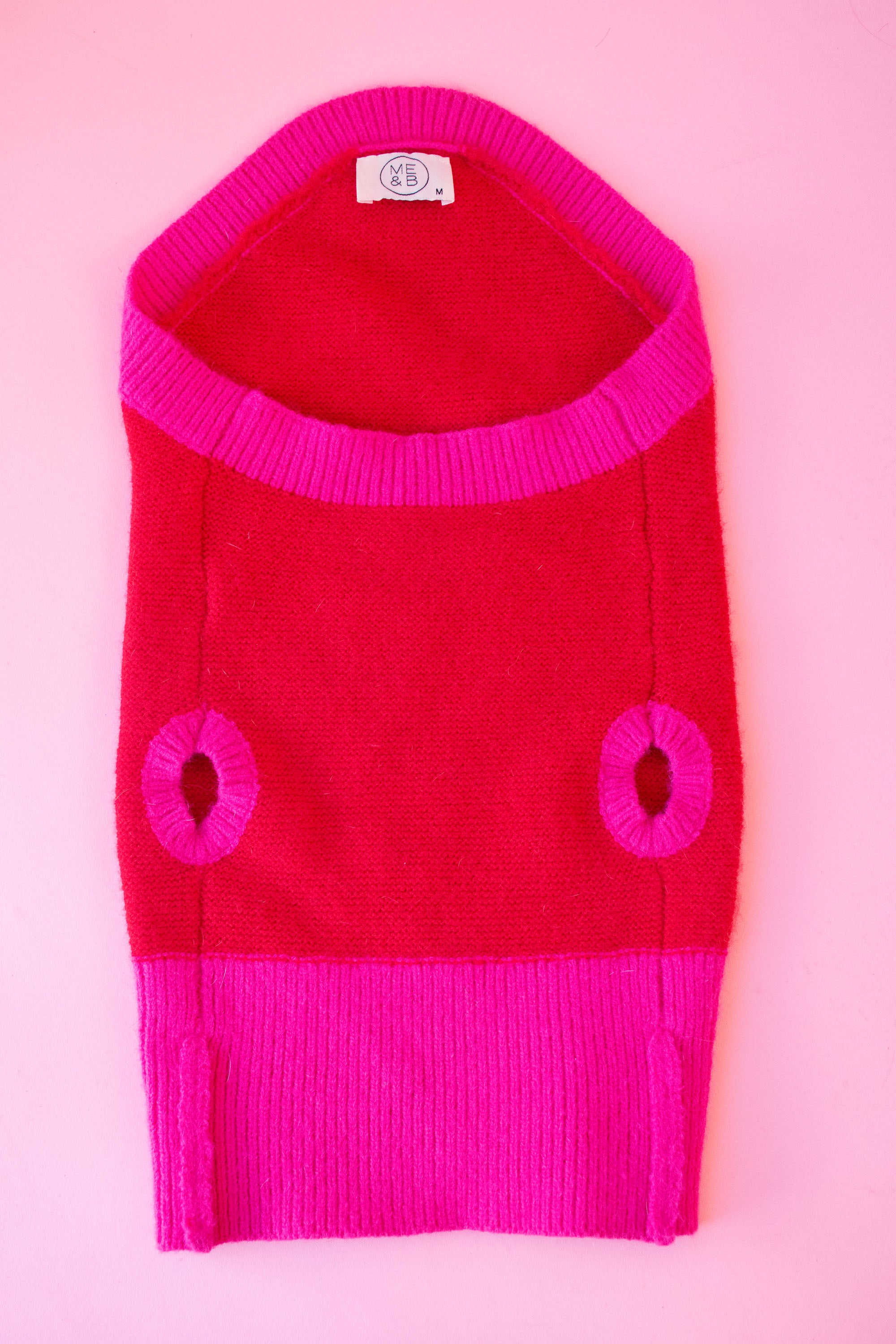 Dog Jumper in Red Pink