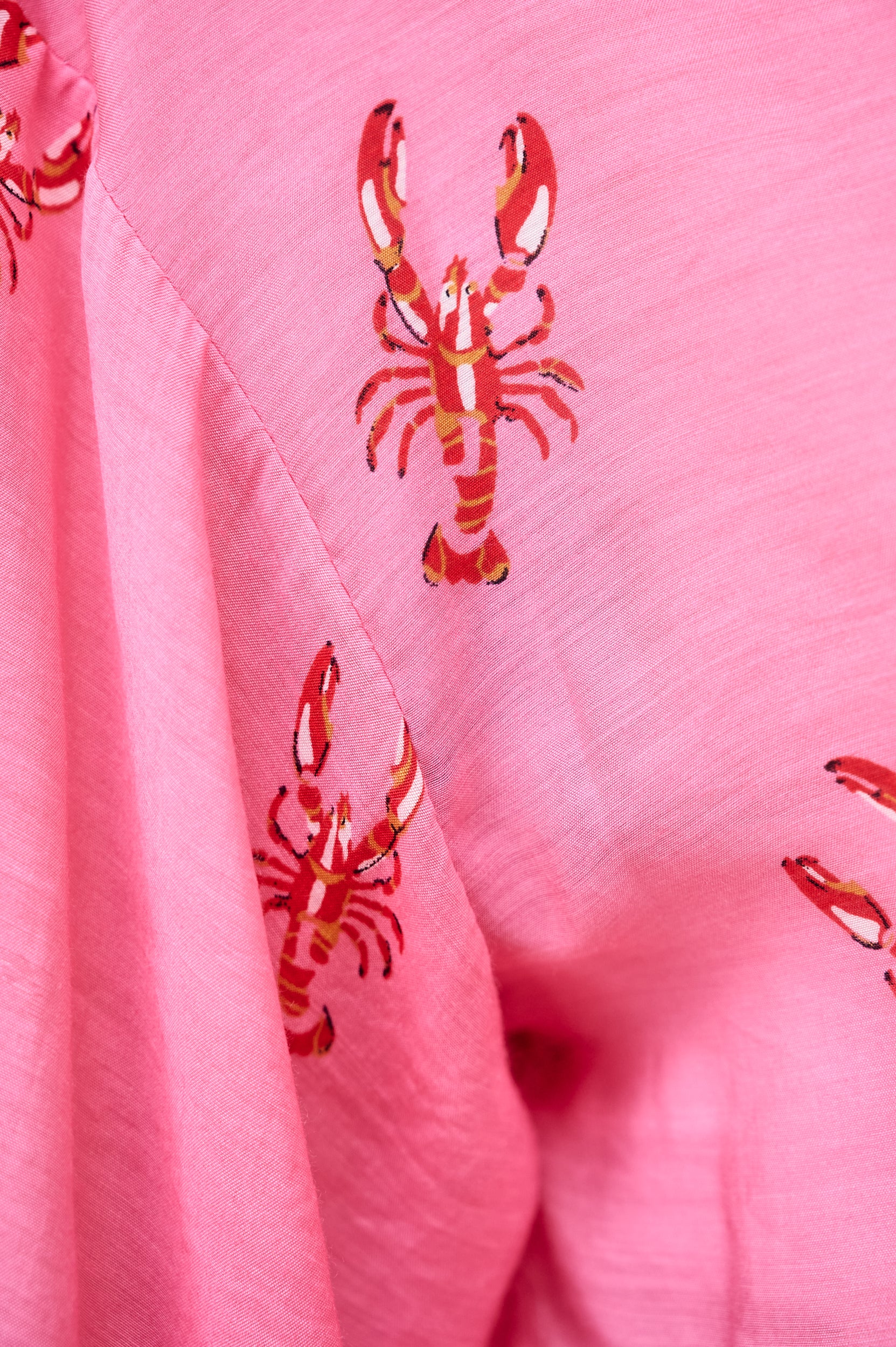 Bellow Sleeve Shirt in Lobster Print