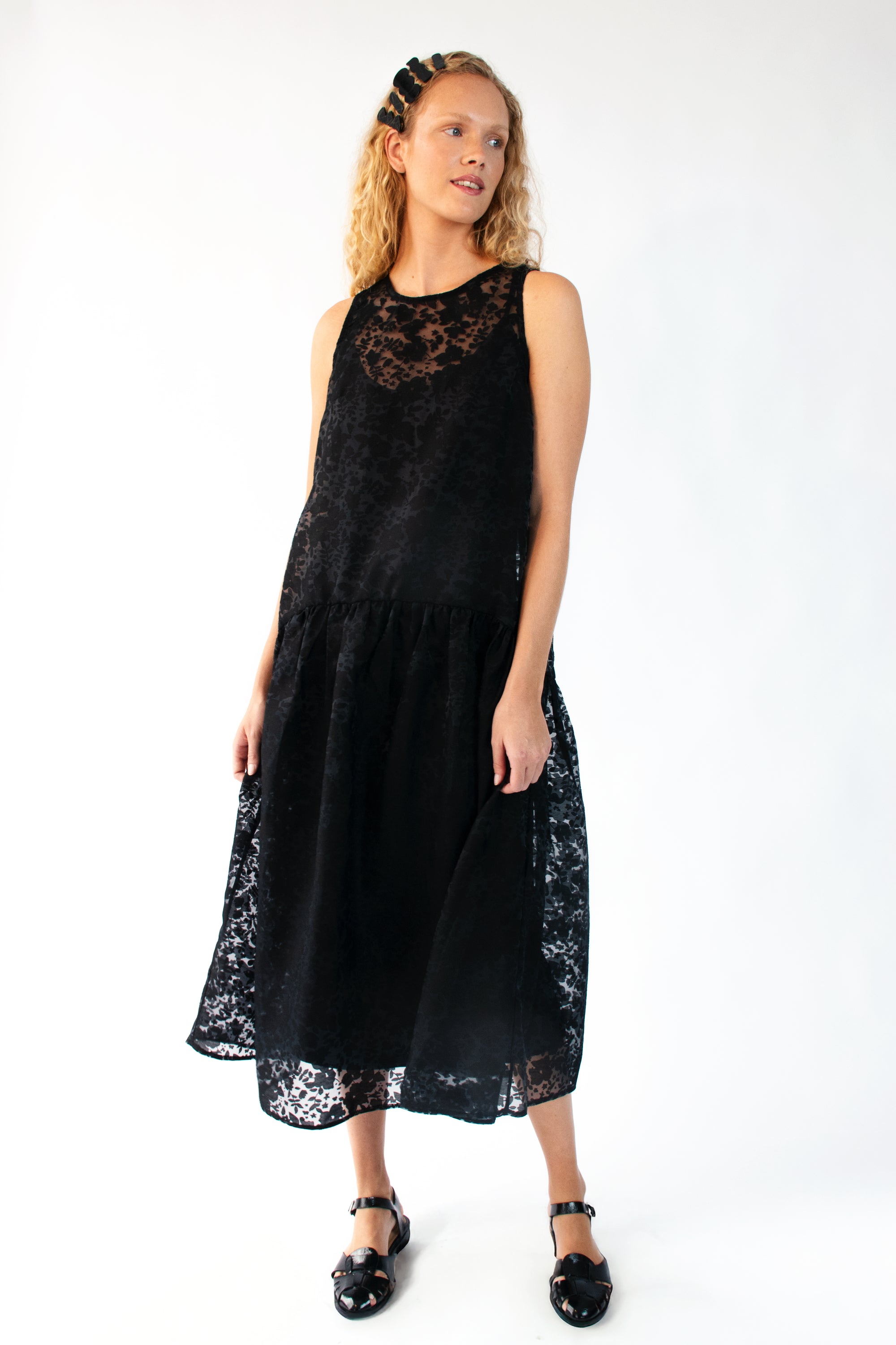Drop Waist Dress in Organza