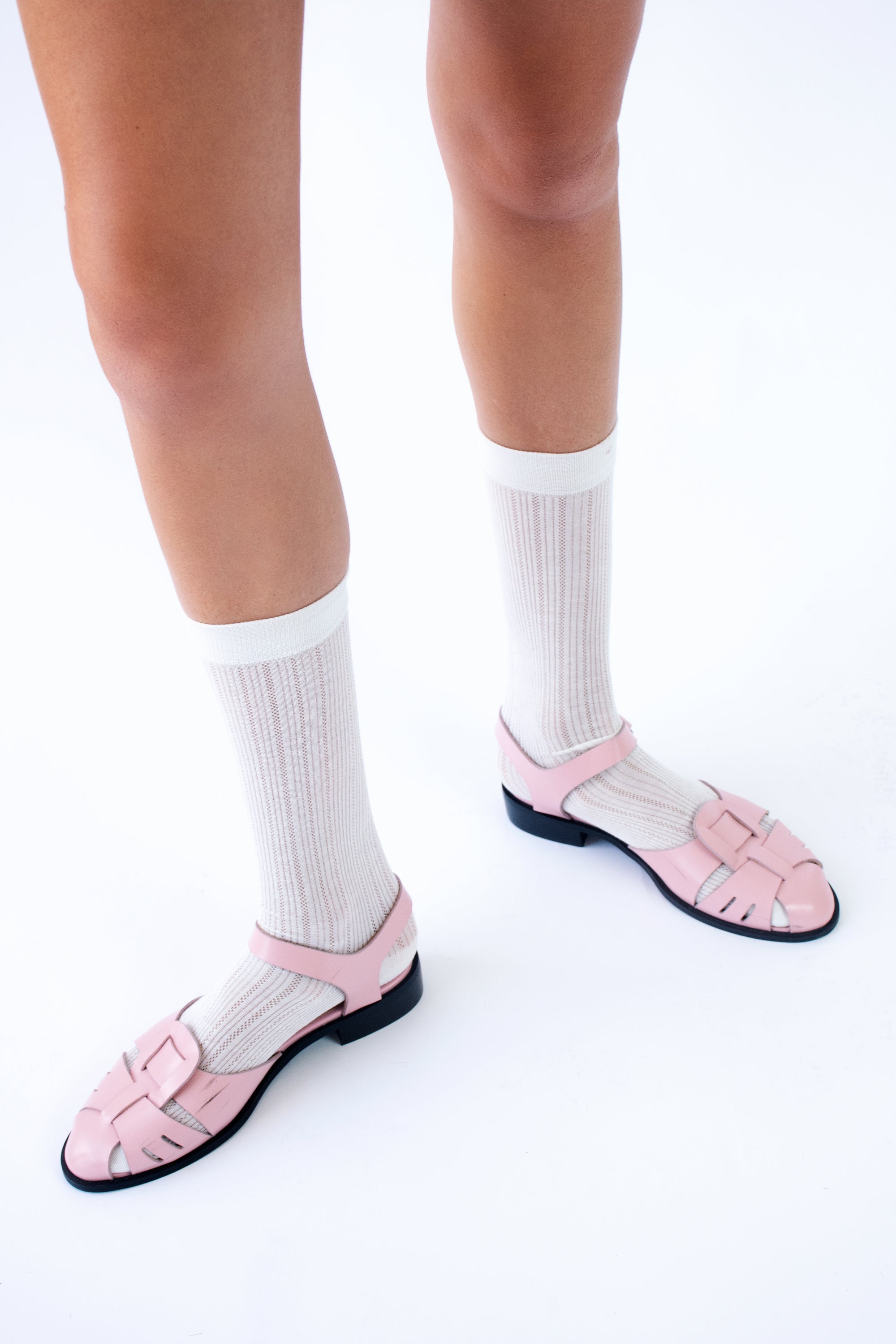 Caged Sandal in Pink