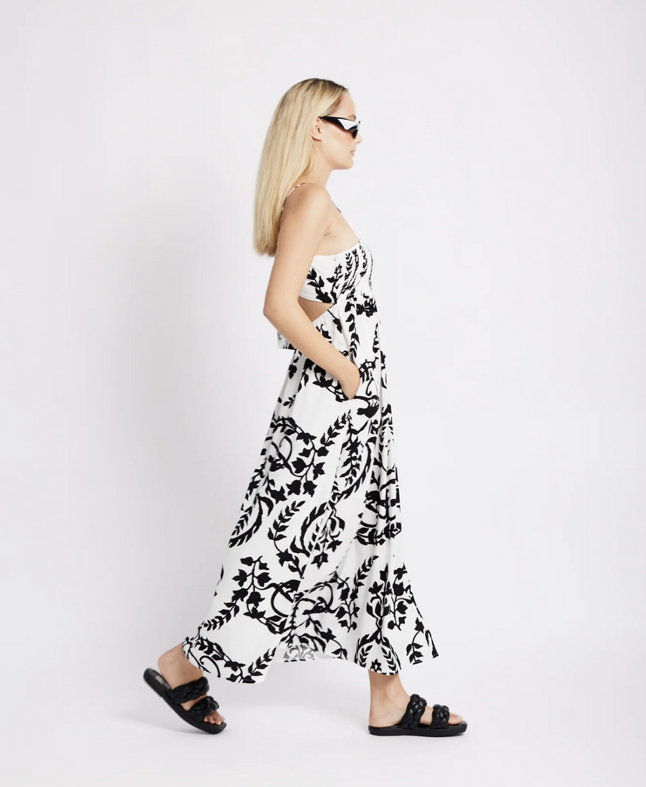 Endless summer by free people sea hot sale breeze strapless crop top & midi skirt