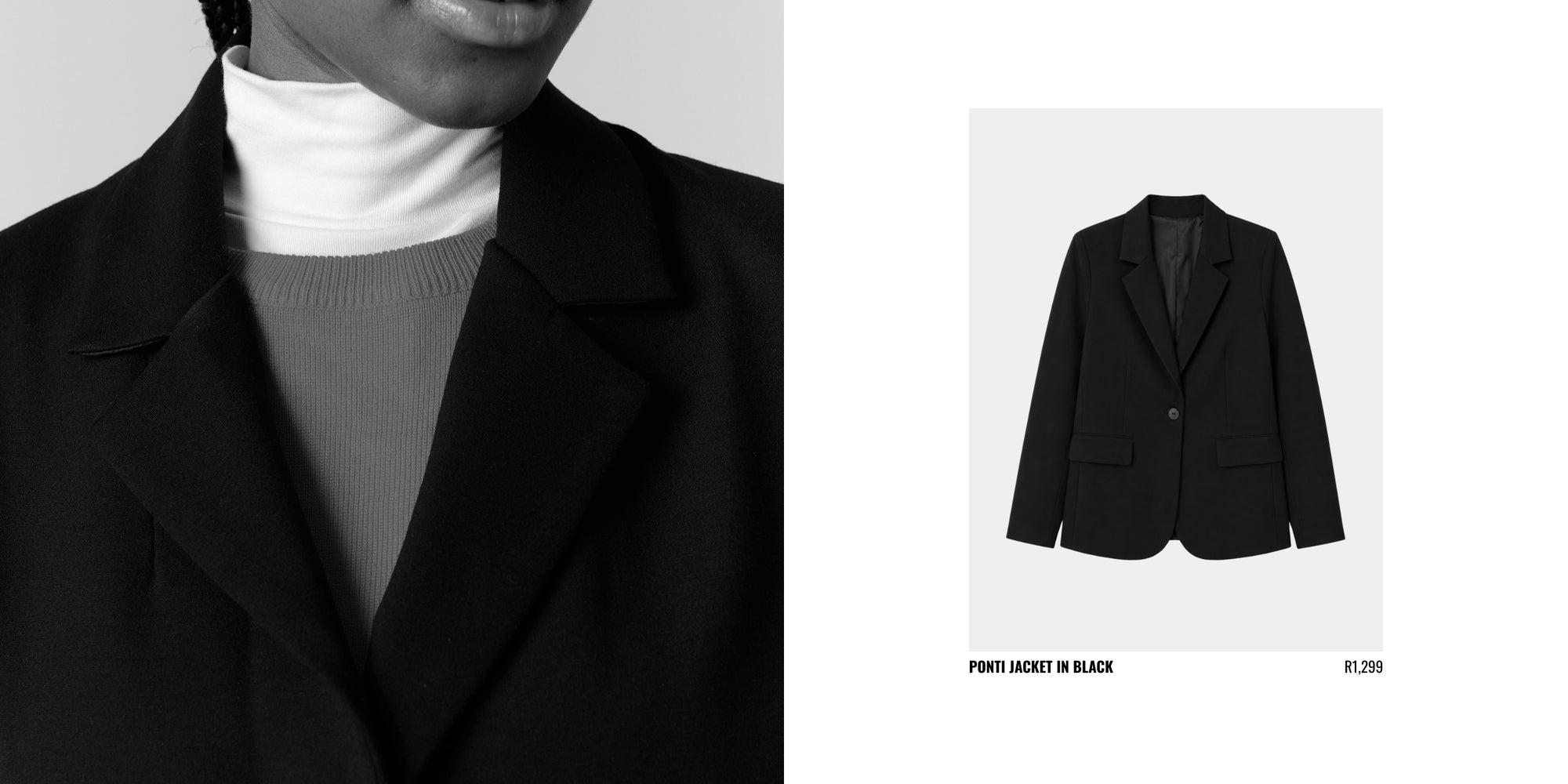 Ponti Jacket in Black