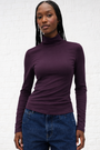 Luxe Poloneck Essential in Plum
