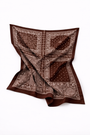 Chocolate Brown Bandana Square Scarf