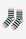 Crew Stripe Sock in Green/Pink