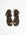 Luxe Crossover Sandal in Brown
