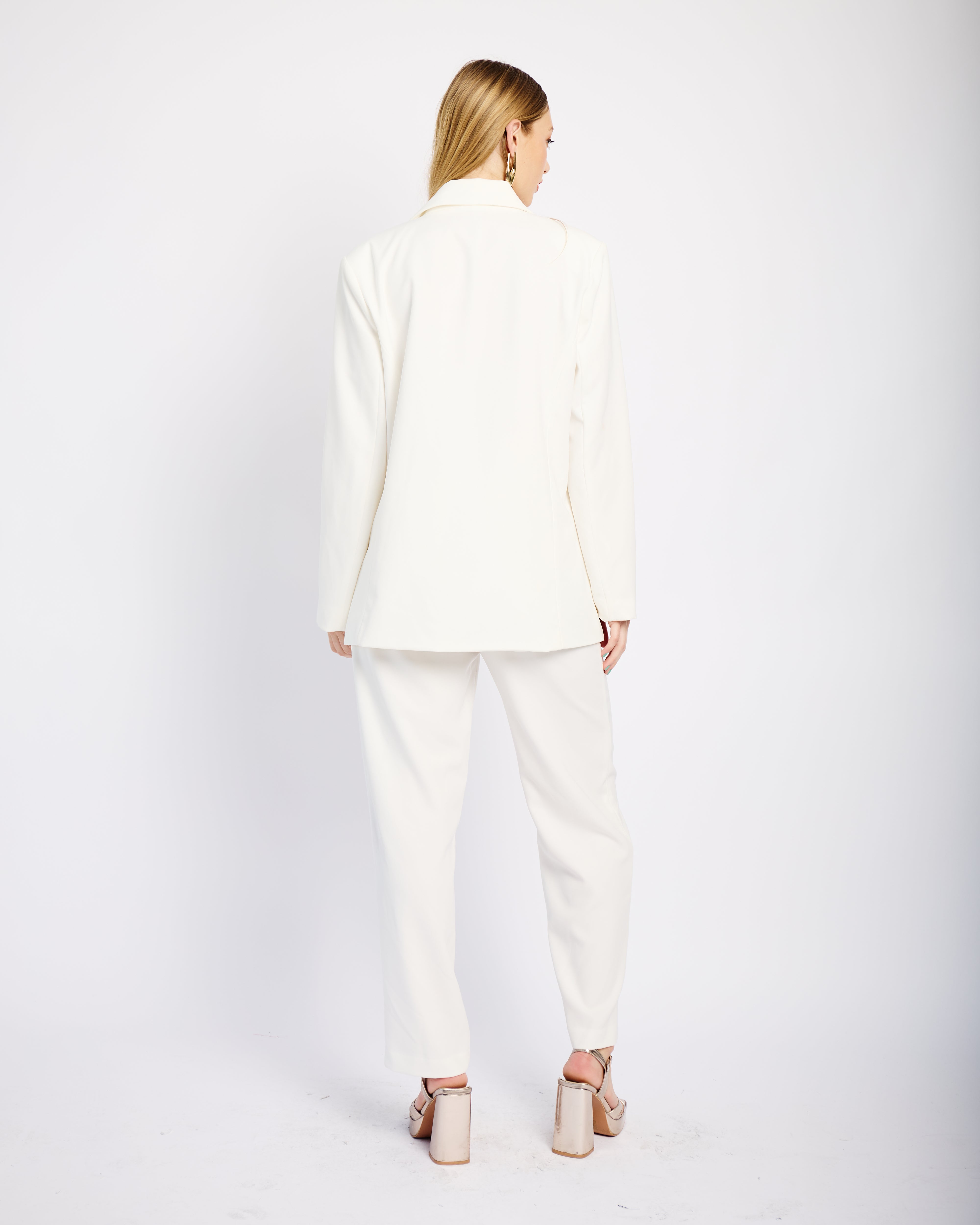 Tailored Lined Jacket in Milk