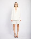 Tailored Lined Jacket in Milk