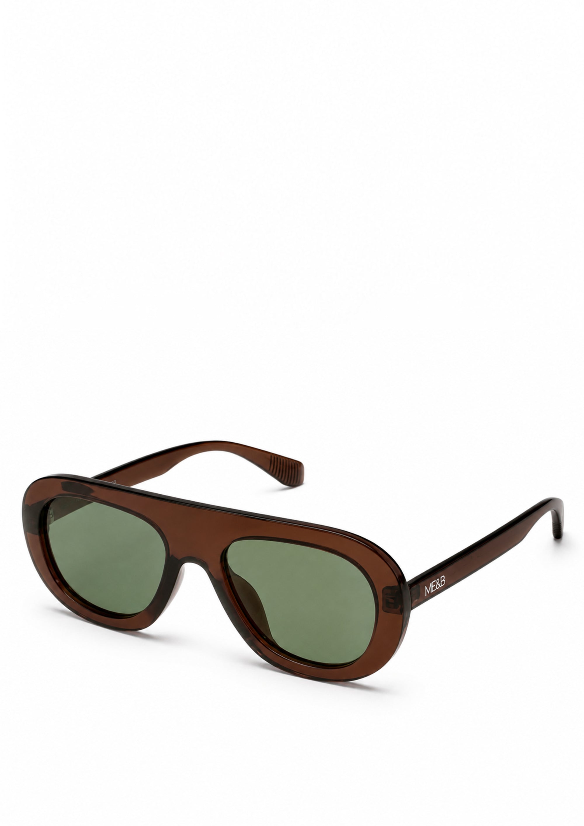 Brown Aviator Sunglasses