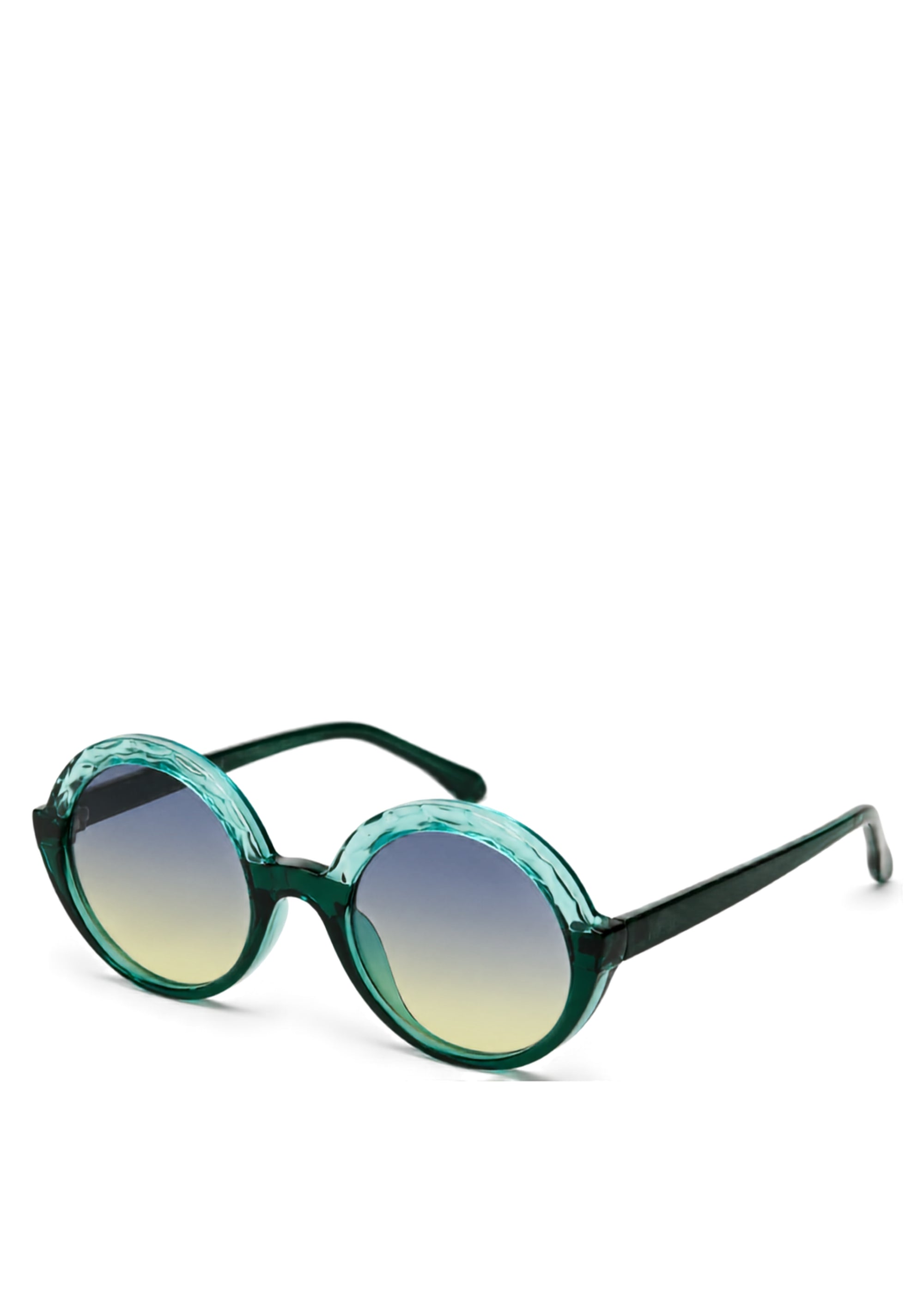 Sea Foam Ombrè Round Sunglasses