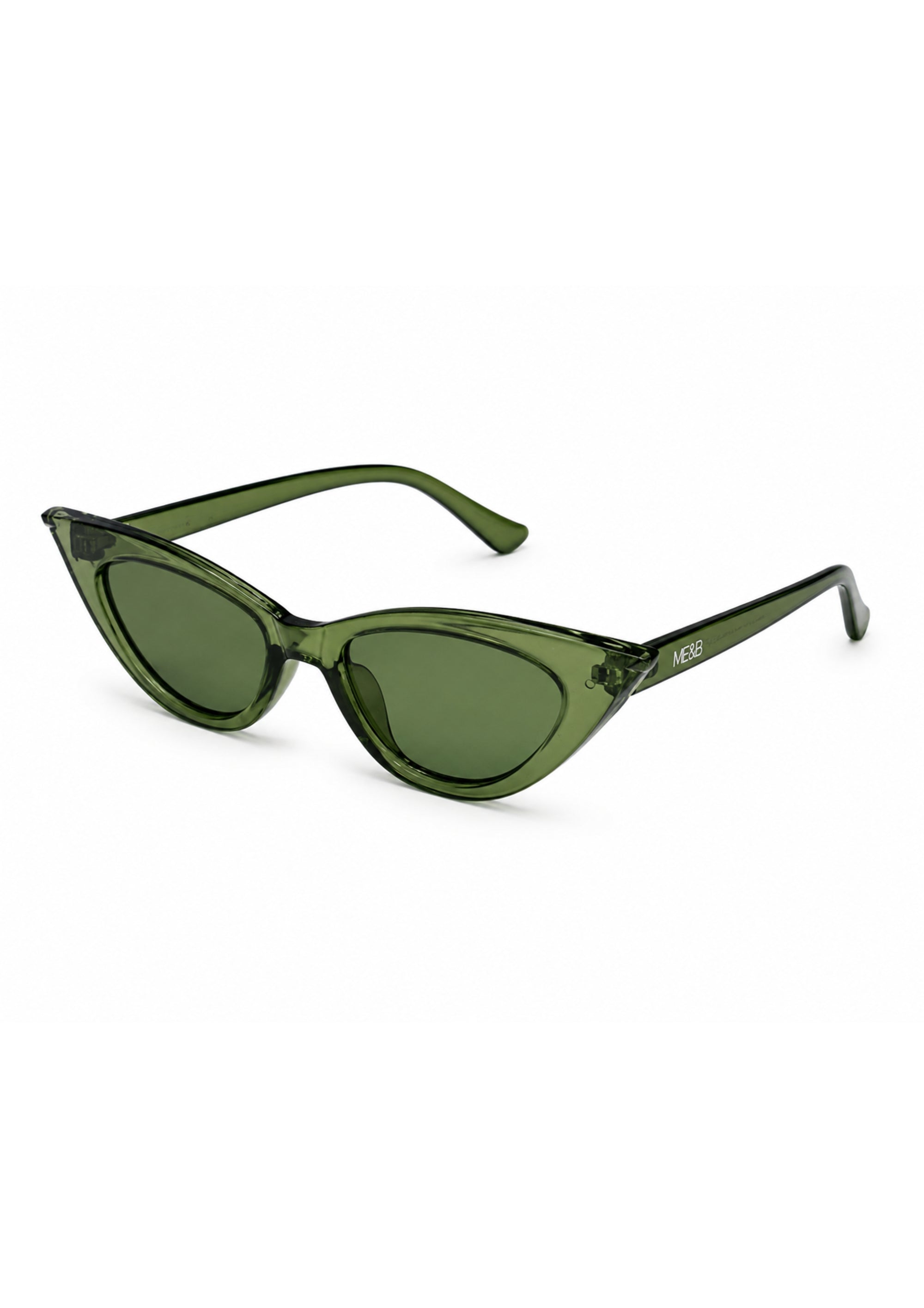 Olive Green Cat-Eye Sunglasses