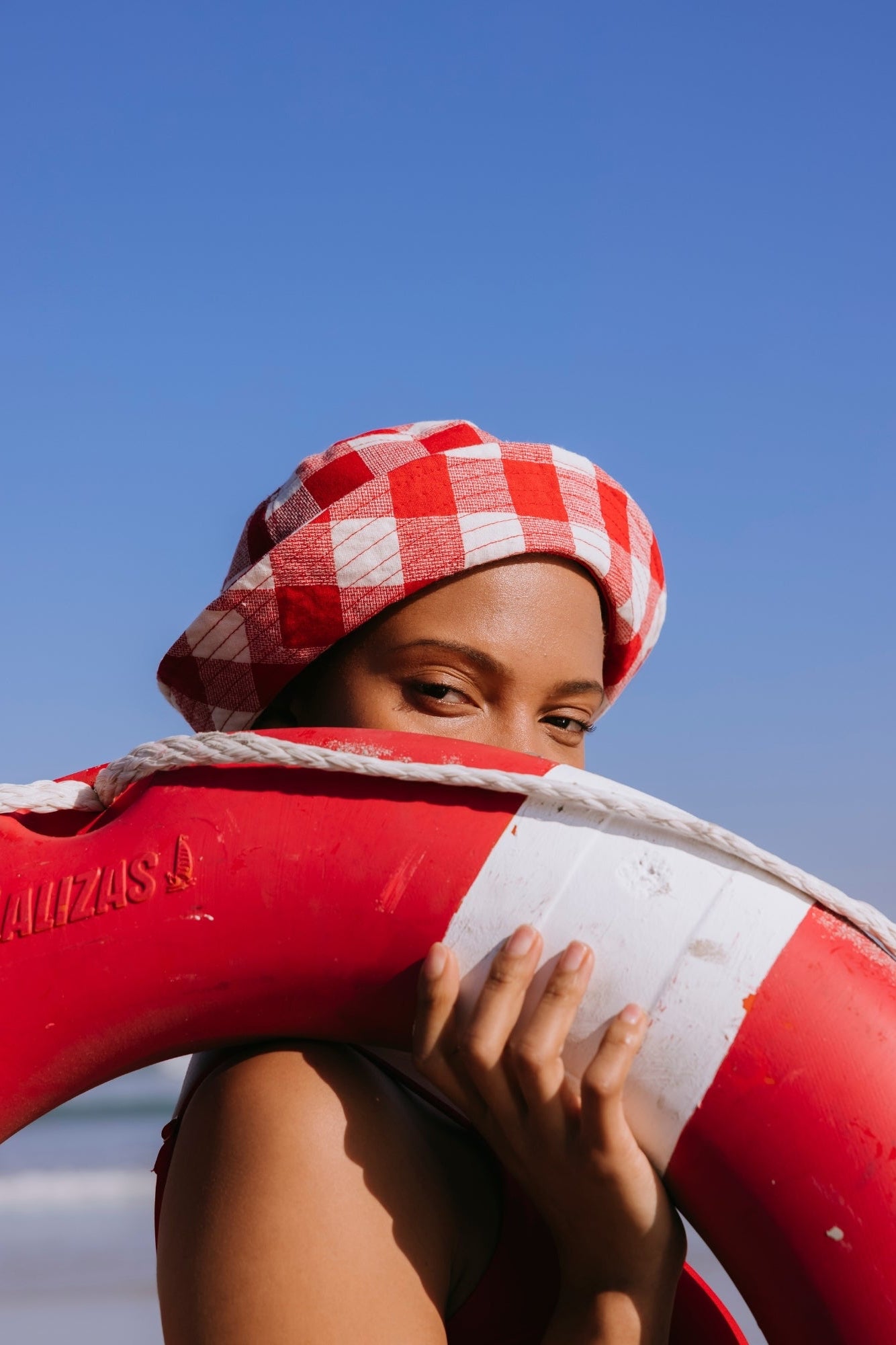 Sailors Hat in Red Gingham