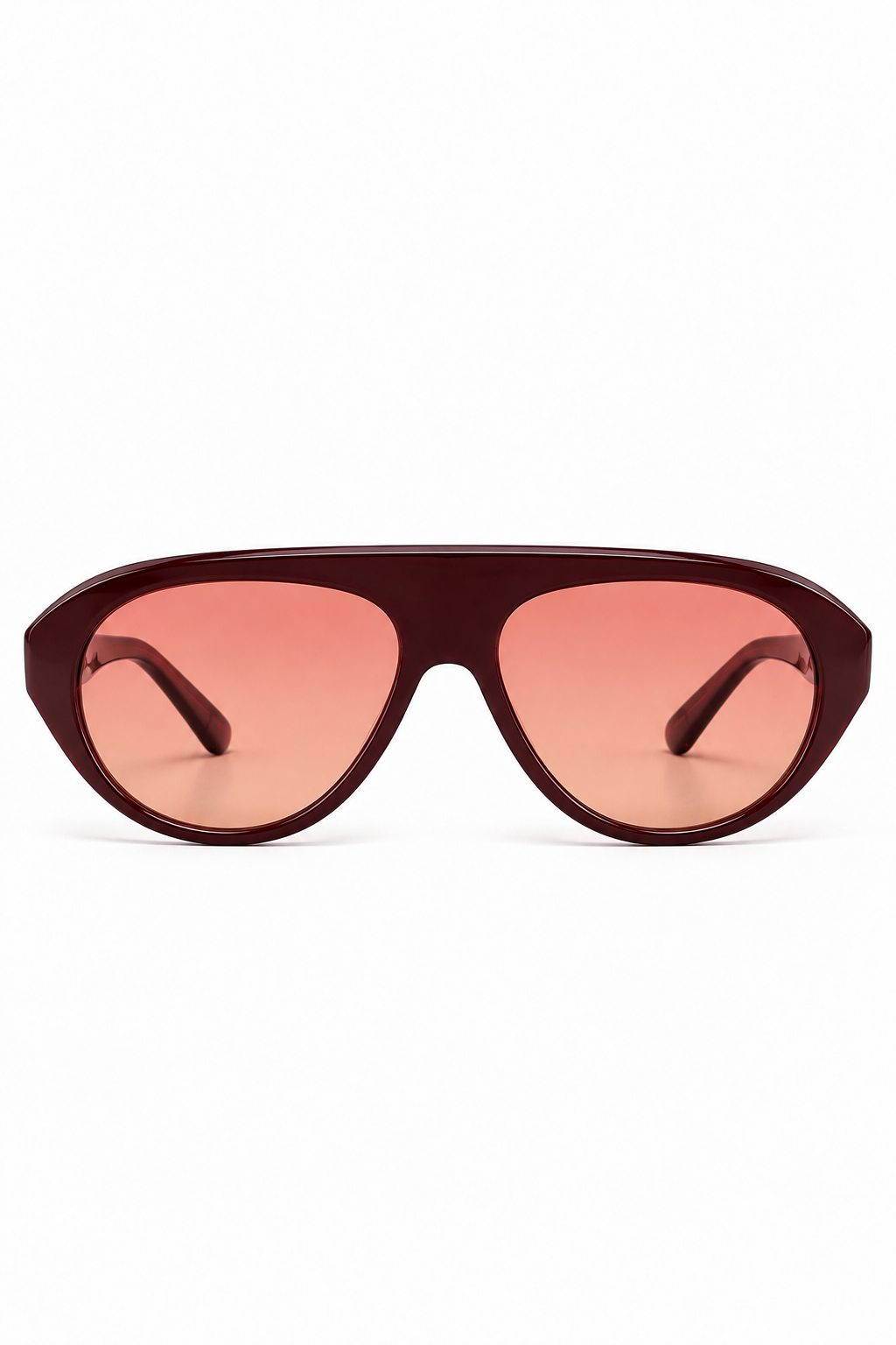 Burgundy Aviator Sunglasses