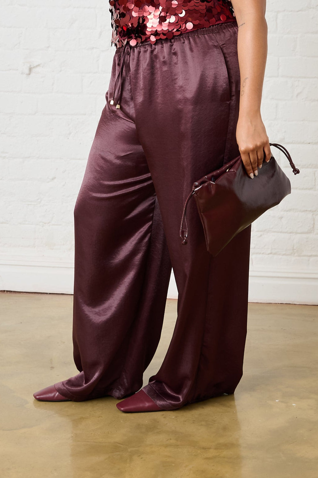 Burgundy pants