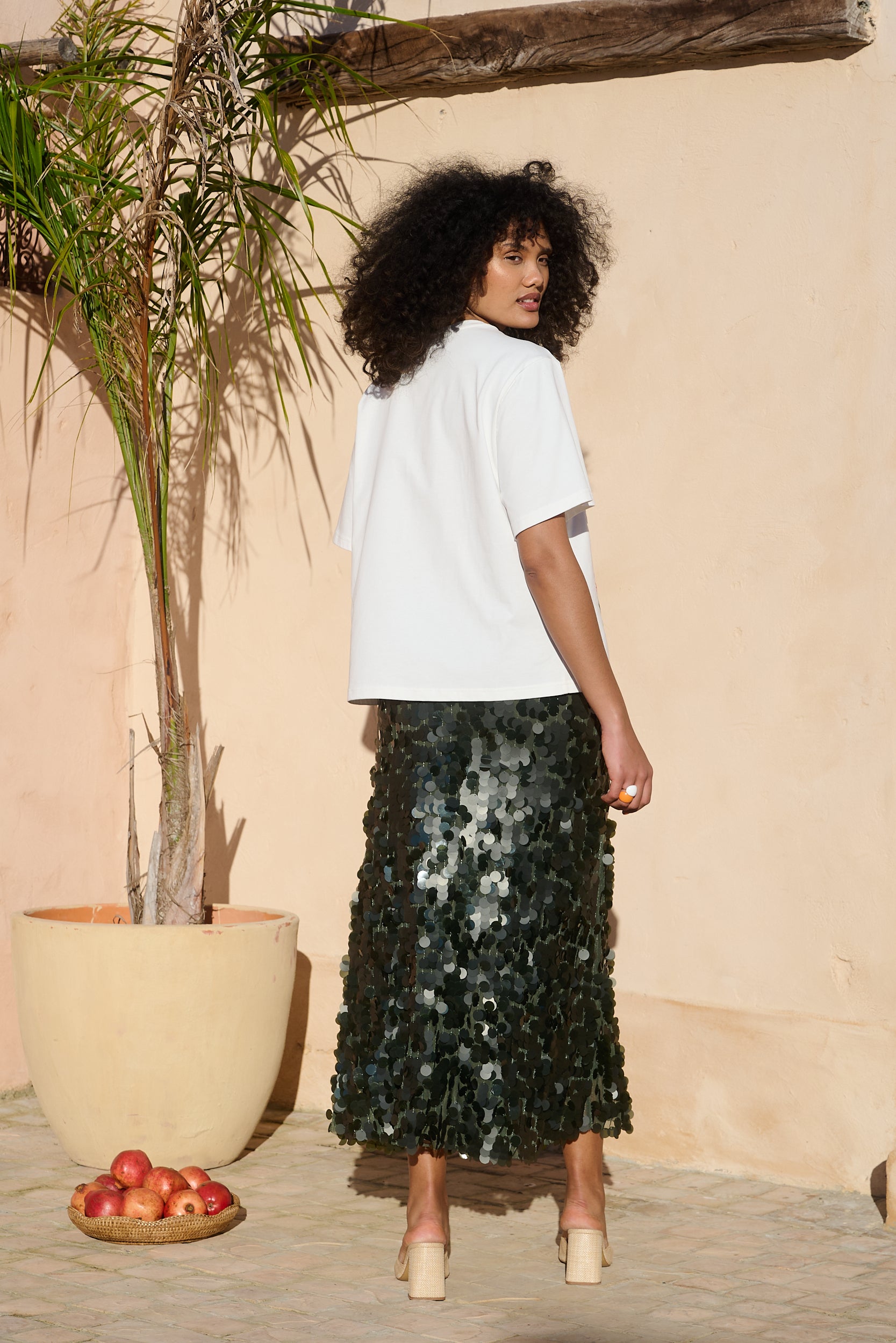 Statement Tee with Moroccan Cheetah