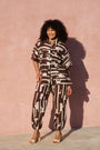 Ballon shape Harem pant in ChocBanana