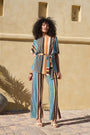 Straight Leg Plisse Pull on Pants