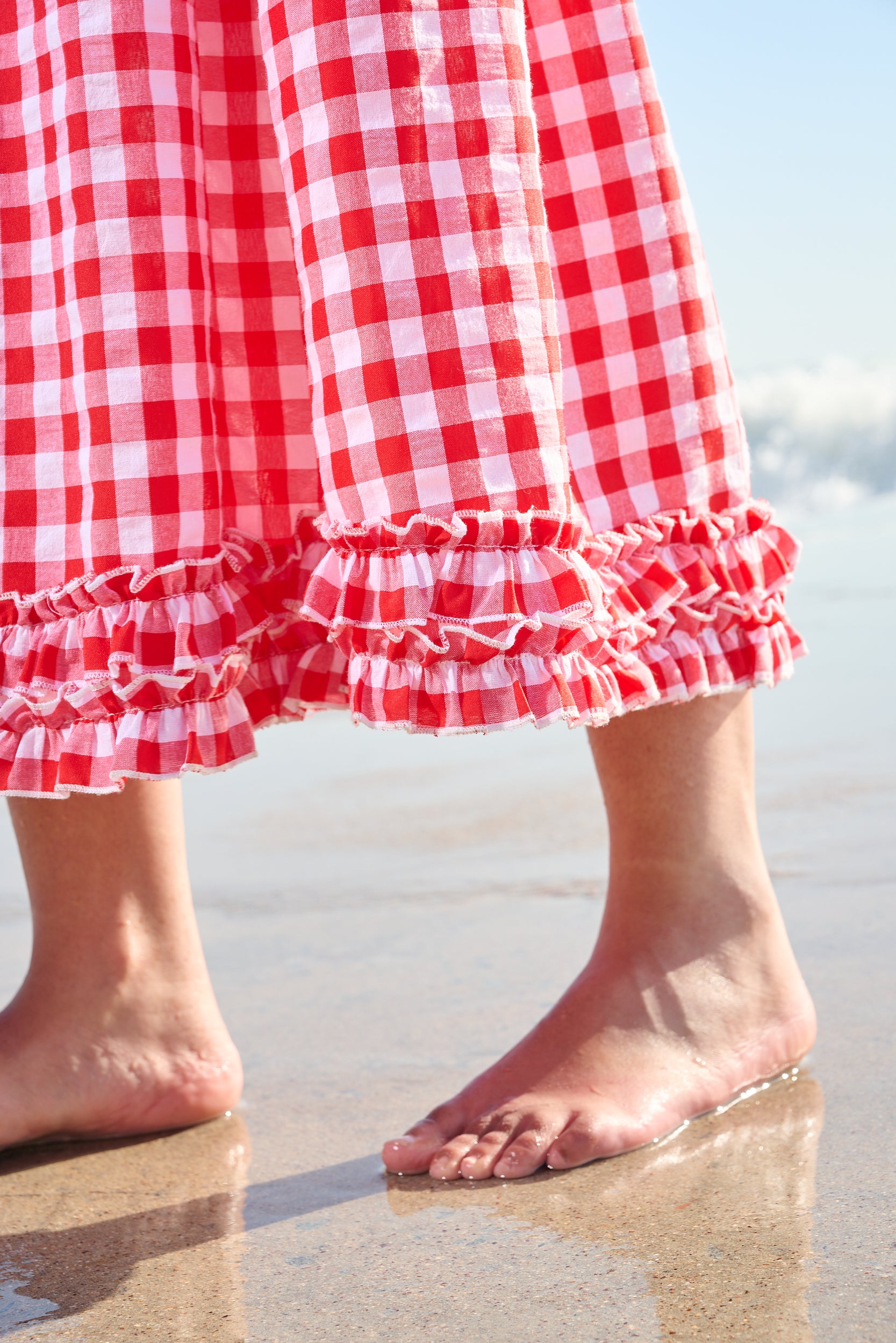 Pie Crust Dress in Red Gingham