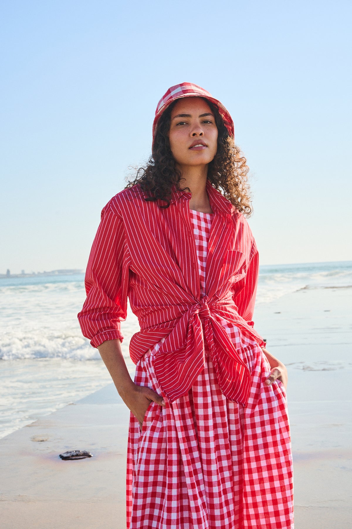 Ultimate Cotton Shirt in Red Stripe
