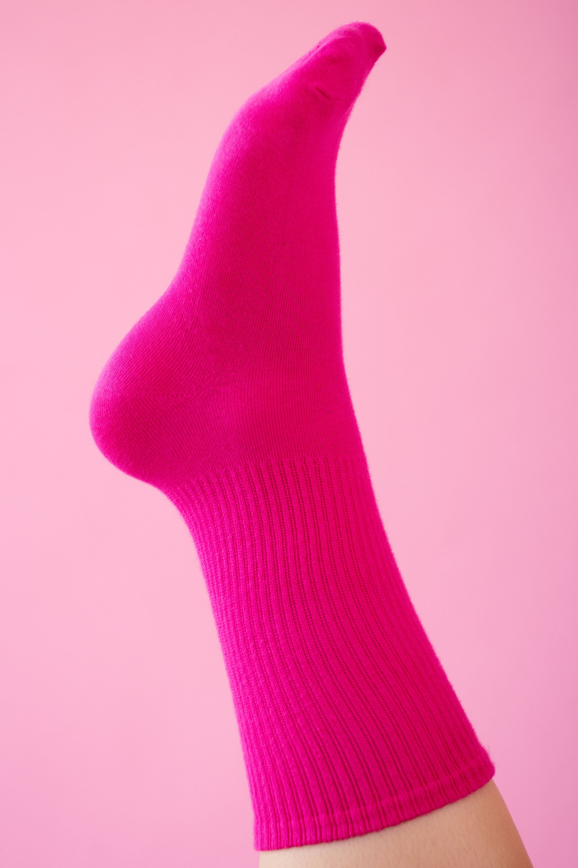 Cerise Pink Socks