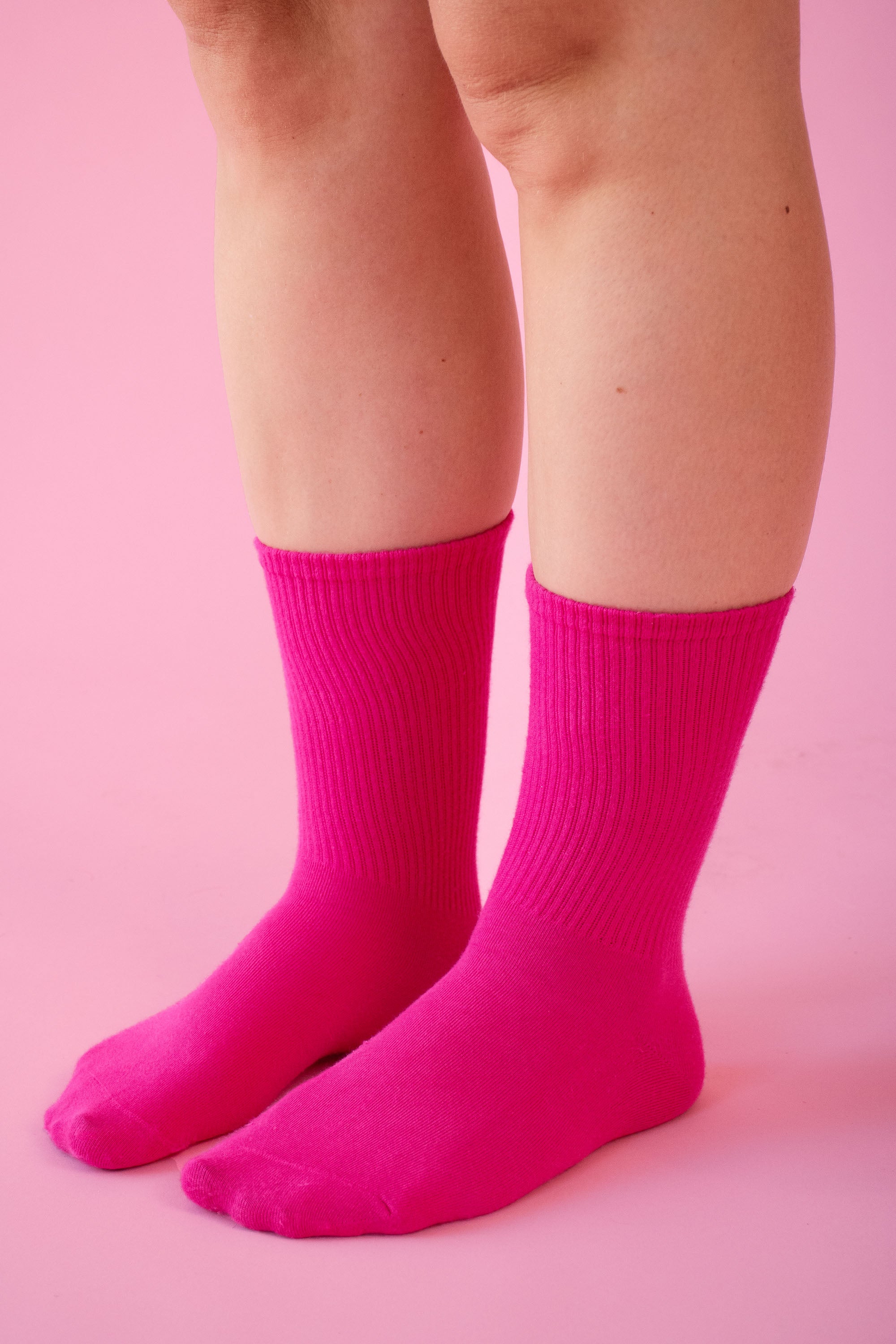 Cerise Pink Socks