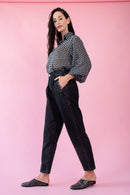 The Mom Jean in Black