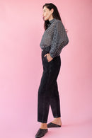 The Mom Jean in Black