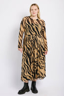 Pleated Mesh Skirt in Big Zebra - Me&B