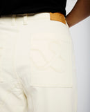 Tapered Leg Stretch Jeans in Milk - Me&B