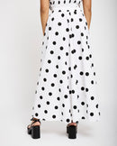 Cotton Poplin Skirt in Spot