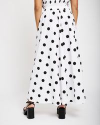 Cotton Poplin Skirt in Spot