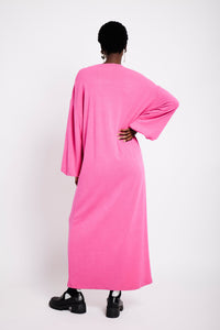 Cut and Sew Maxi Dress in Pink - Me&B