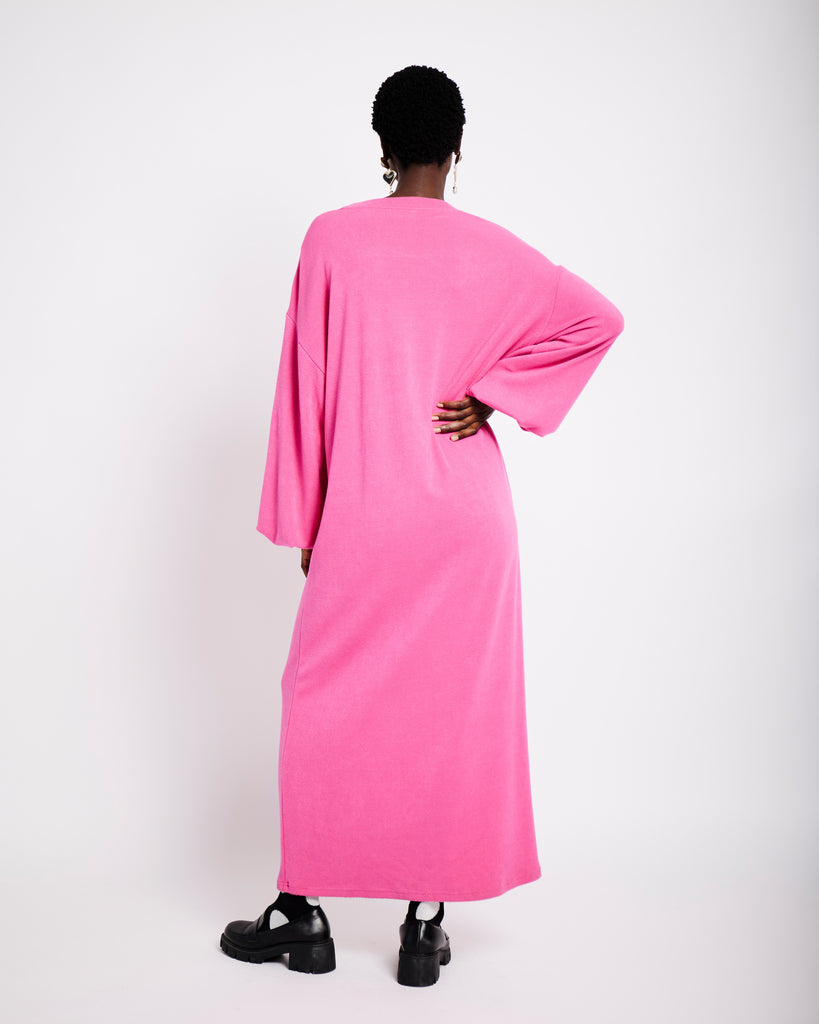 Cut and Sew Maxi Dress in Pink - Me&B