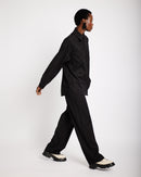 Suiting Shacket in Black Pinstripe - Me&B