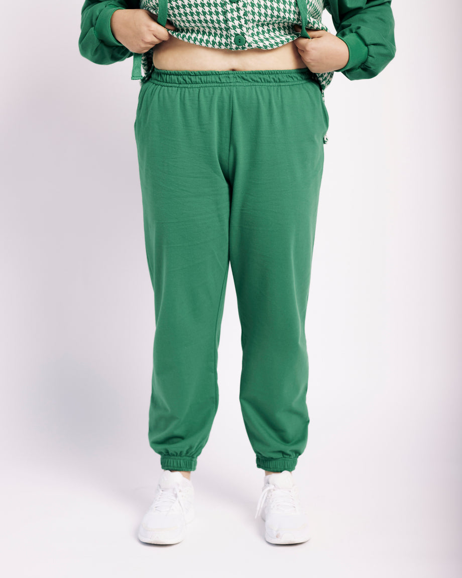 Fleece Trackpants in Emerald – Me&B