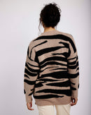 Longer Length Jumper in Natural Tiger - Me&B