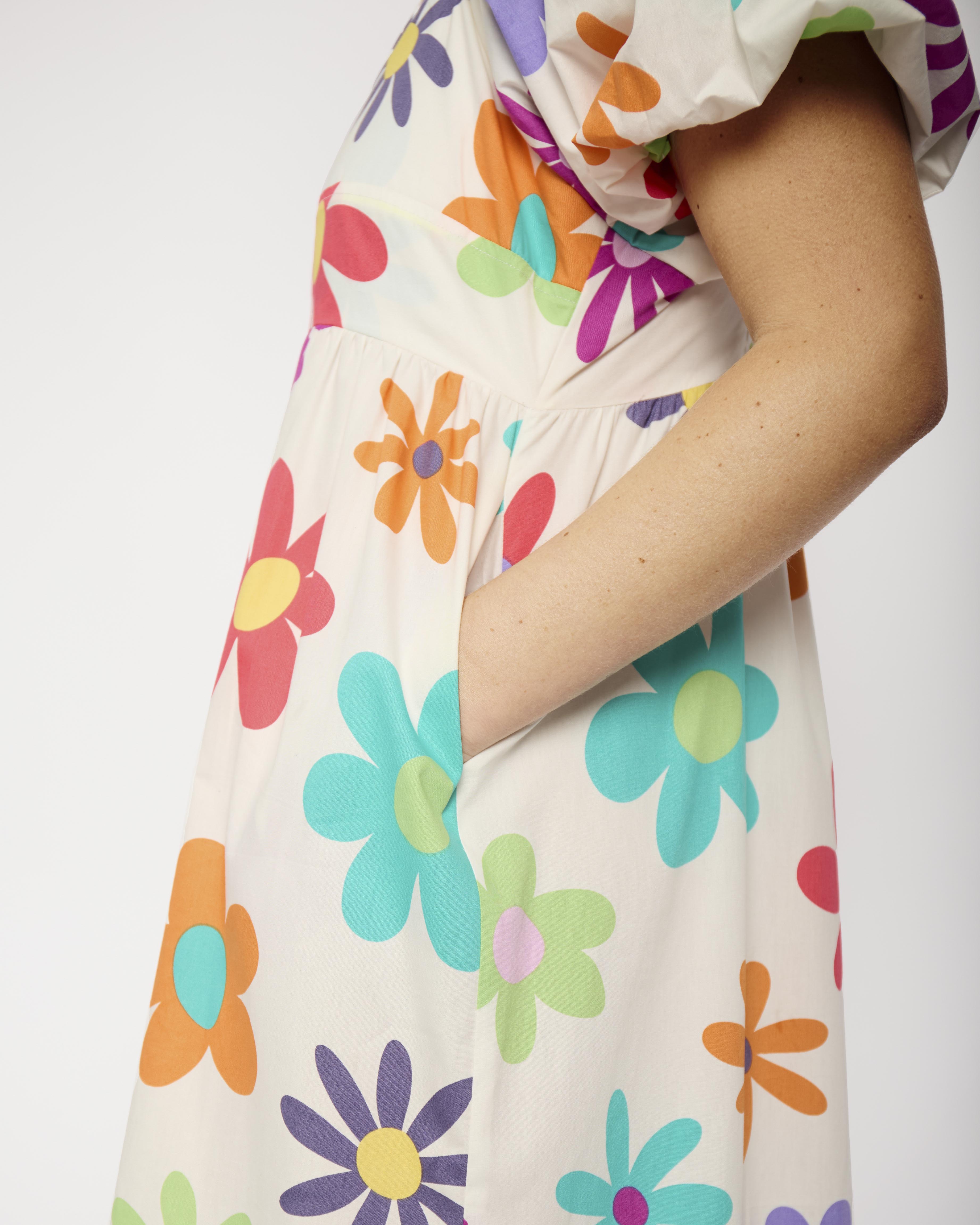 Everyday Dress in Fun Flower