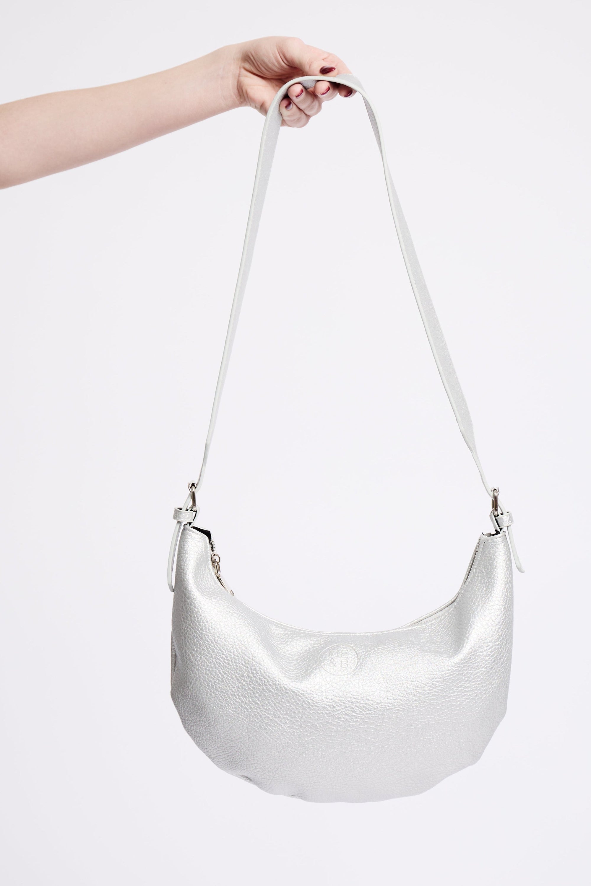 Crossbody Bag in Silver - Me&amp;B