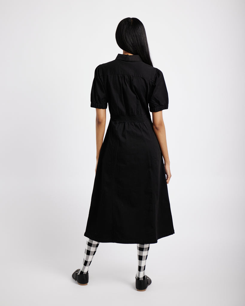 Me&B. Women's Clothing. Denim Shirt Dress in Black. Black Maxi Dress, Local Cape Town Brand.