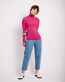 Basic Longsleeve Polo in Raspberry - Me&B