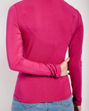 Basic Longsleeve Polo in Raspberry - Me&B