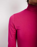 Basic Longsleeve Polo in Raspberry - Me&B