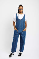 Relaxed Dungaree in Blue Denim - Me&B
