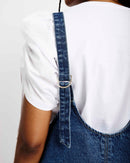 Relaxed Dungaree in Blue Denim - Me&B