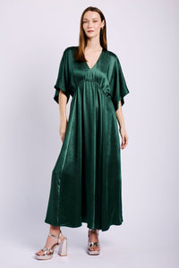 Joy Kaftan in Bottle Green