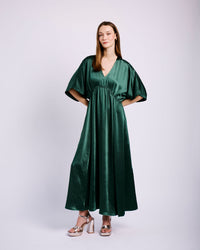 Joy Kaftan in Bottle Green