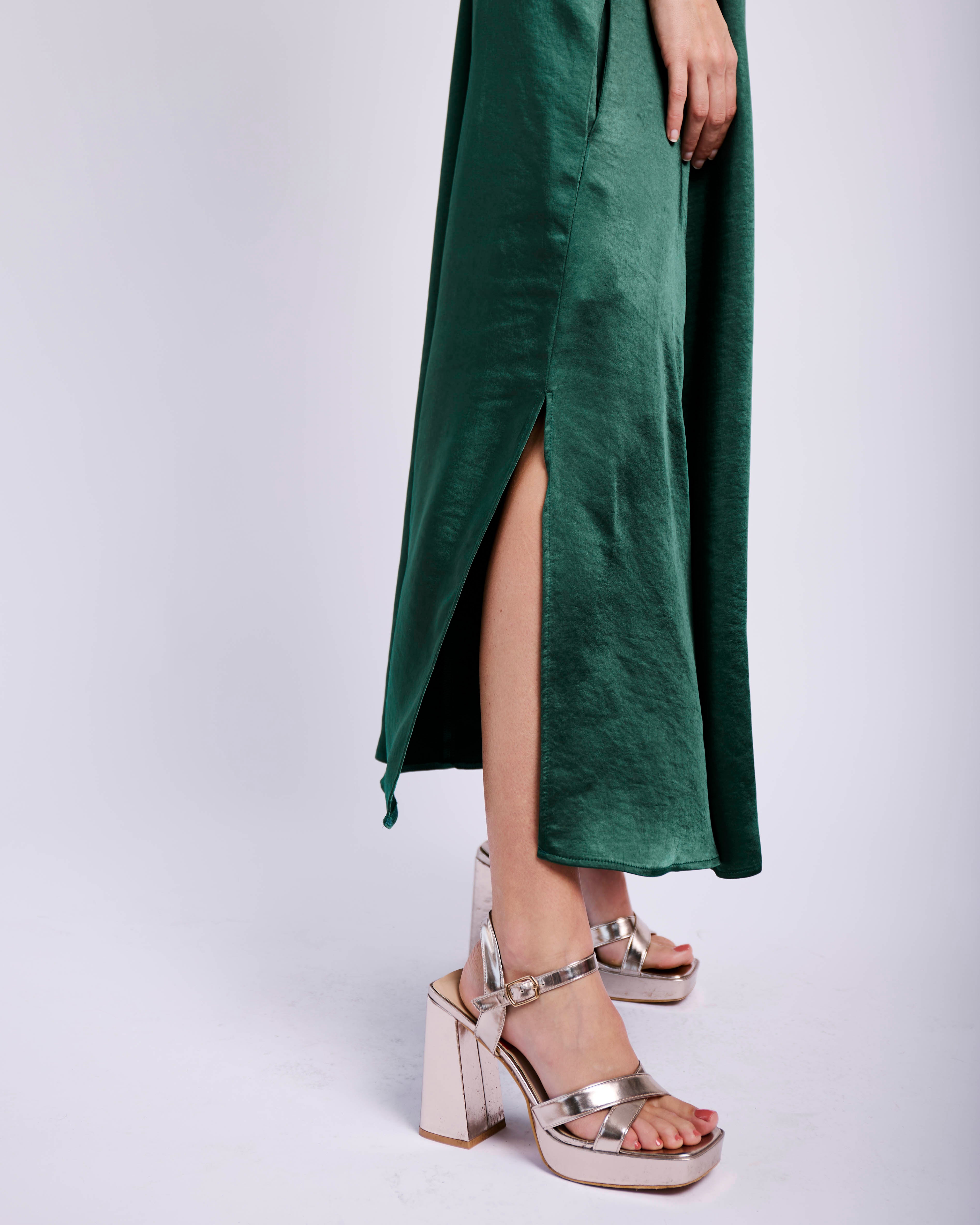 Joy Kaftan in Bottle Green