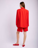 Tailored Lined Jacket in Red