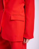 Tailored Lined Jacket in Red