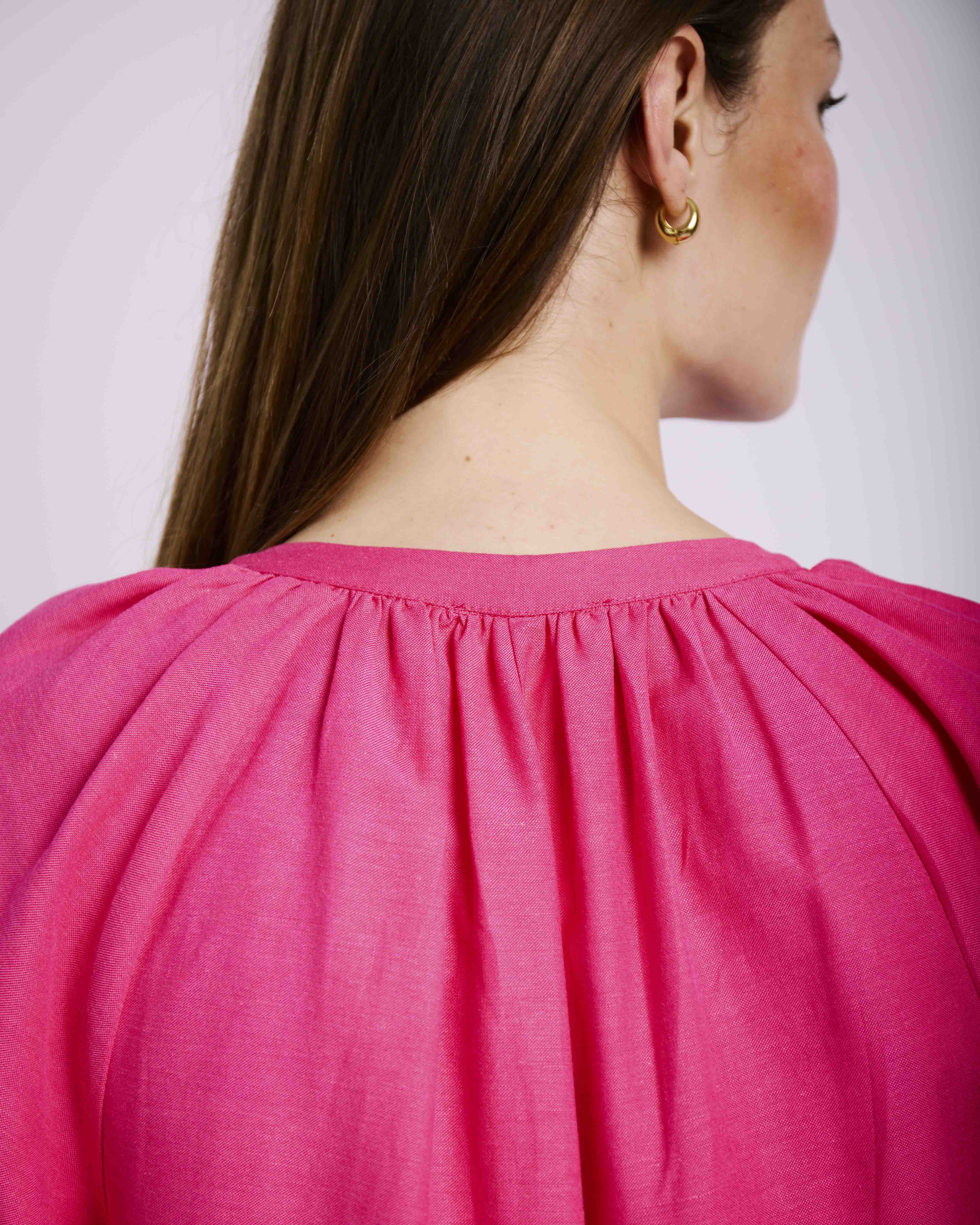 Maxi Swing Tunic Dress in Pink